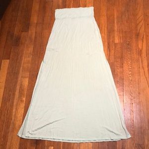 Mint Colored Maxi Skirt